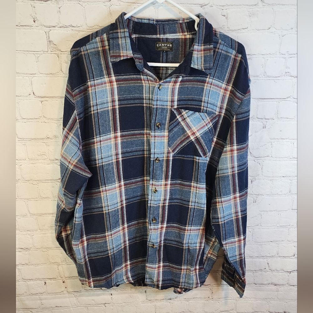 Men's Canyon Creek longsleeve flannel shirt, size Large